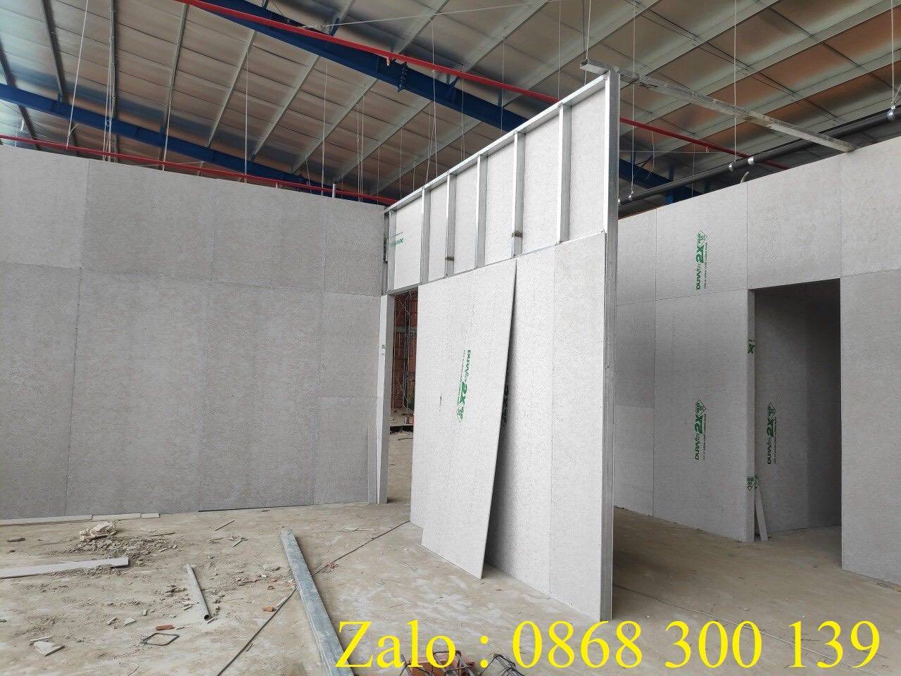 Tấm xi măng cemboard làm vách ngăn